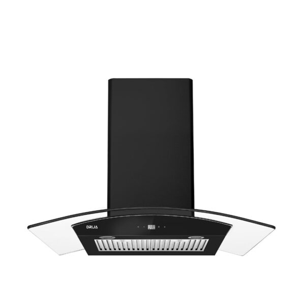 Campana Decorativa de Pared Negra 90 cm Prisma Touch 90 Black Drija
