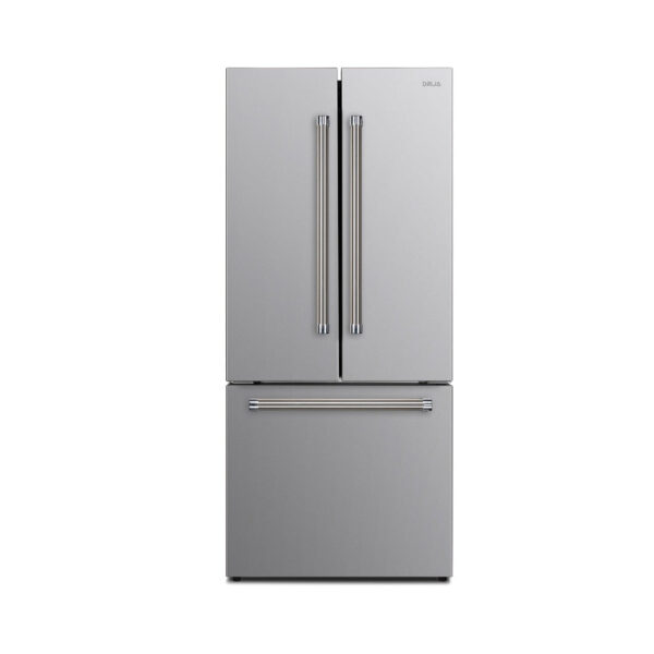 Nevera Side by Side de 3 Puertas de Acero 500 Litros INOX Drija