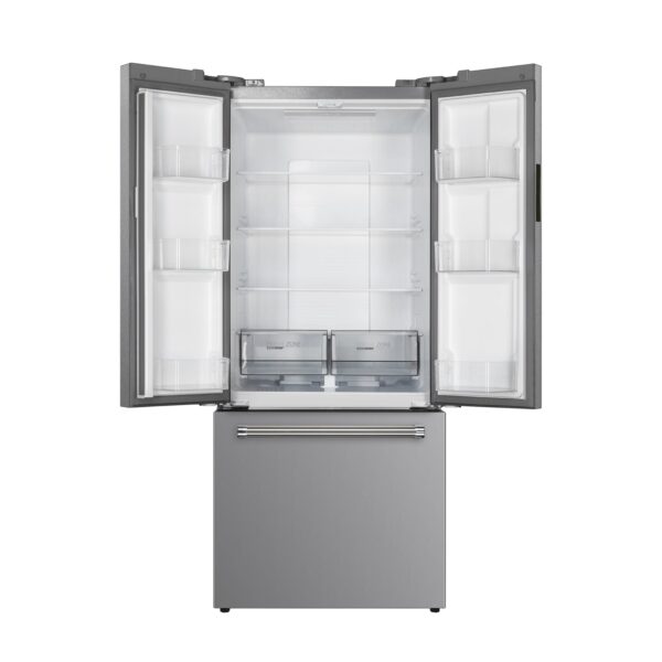 Nevera Side by Side de 3 Puertas de Acero 500 Litros INOX Drija