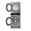 Centro de Lavado de Acero Silver Wash Tower de 22KG LG