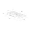 Tope de Cocina de Gas 90 cm Lazio 90 Drija