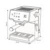 Cafetera Automática de 8 Tazas 1.6 Litros Mocca 8T-B Drija
