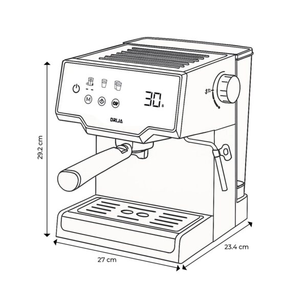 Cafetera Automática de 8 Tazas 1.6 Litros Mocca 8T-B Drija