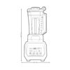 Licuadora de 1500W 2 Litros 3 Velocidades Miscelatore Drija