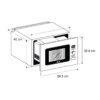 Horno Microondas Negro Napoli 25 Drija