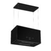 Campana de Isla de Vidrio Negro Pendente 90-B Drija