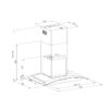 Campana Decorativa de Pared Prisma Touch 76 Drija