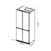 Nevera Side by Side de Acero Negro 522 Litros 18.4" DARKI18FD4P Drija