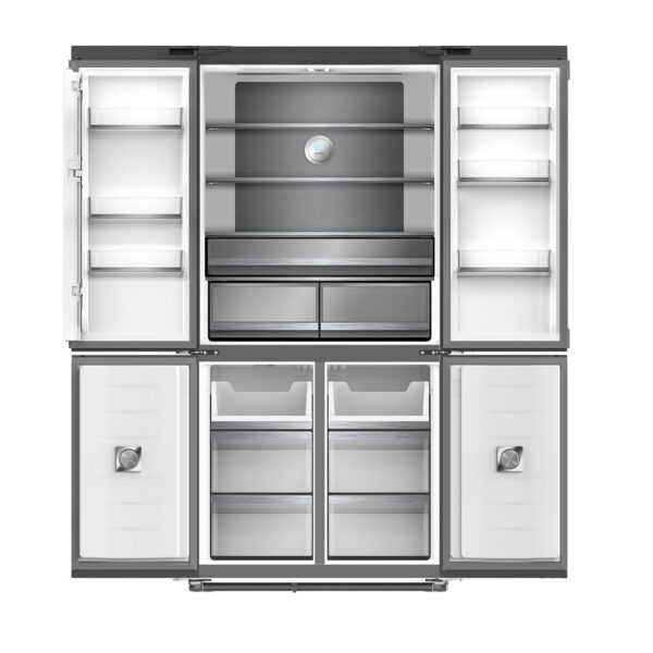 Nevera Side by Side de Espejo Negro 522 Litros 18.4" GLASSB18FD4P Drija