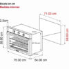 Horno a Gas 76 cm Roma 76 Drija