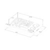 Tope de Cocina Vitrocerámica Mixto 90 cm 220V Sicilia Touch 90 Drija