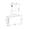 Campana de Pared Decorativa Trapezio 90 Black Drija