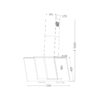 Campana Decorativa de Pared 76 cm Triangolo 76 Drija