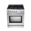 Cocina a Gas de Acero Aspecto Industrial 30" Venecia 76 Drija
