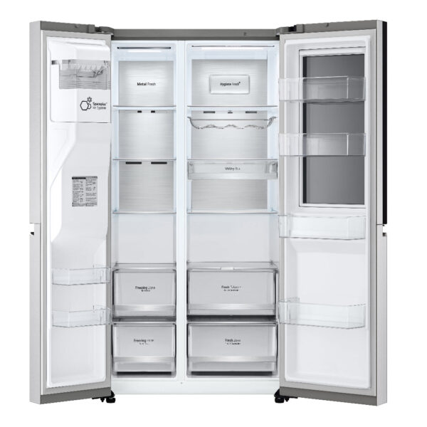 Nevera Side by Side de Acero InstaView con Dispensador de Agua de 598 Litros LG