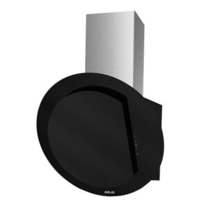 Campana de Pared Decorativa de Vidrio Negro Eclipse Drija