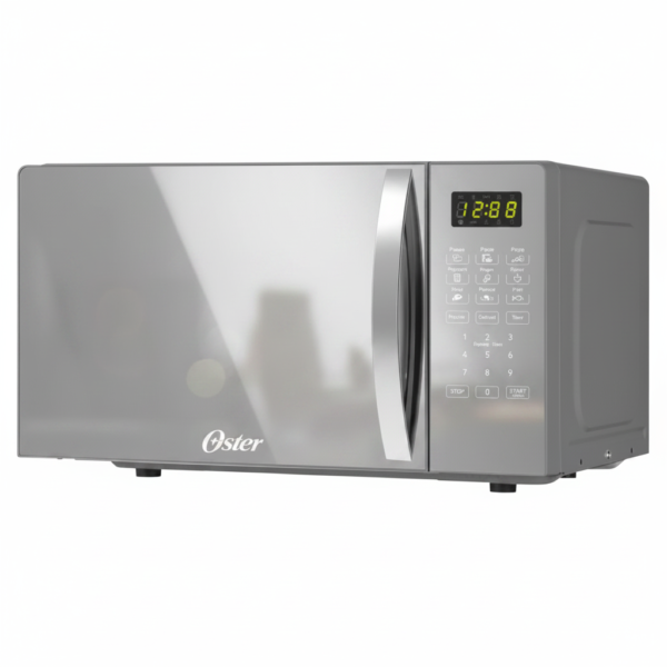 Horno Microondas de Acero y Diseño Frontal de Espejo 20L Oster