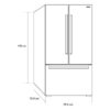 Nevera Side by Side de 3 Puertas de Acero 500 Litros INOX Drija