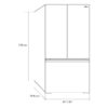 Nevera Side by Side de 3 Puertas de Acero 20" 576 Litros INOX20D3P Drija