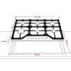 Tope de Cocina a Gas de Acero 91 cm Milan 91 Drija