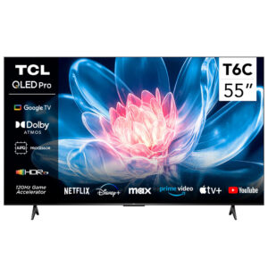 Televisor GOOGLE TV QLED 4K UHD 55" Serie 55T6C TCL