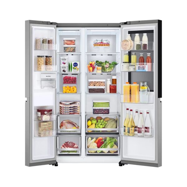 Nevera Side by Side de Acero InstaView Door In Door de 694 Litros LG