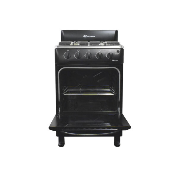 Cocina a Gas Negra de 24" SJ Electronics