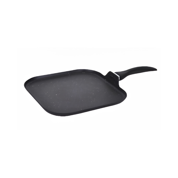 Budare Cuadrado Antiadherente Negro Roccia