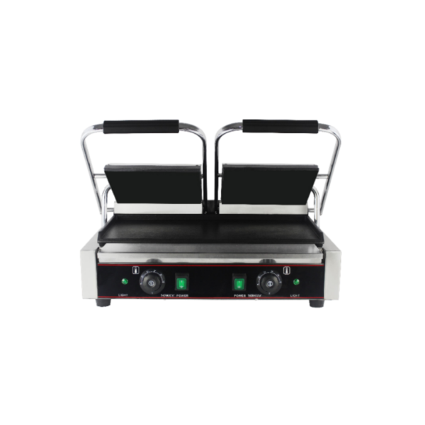 Plancha Eléctrica Doble Industrial Roccia