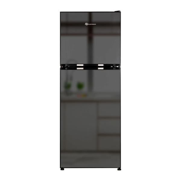Nevera de Vidrio Negro Templado Sin Escarcha 248 Litros SJ Electronics