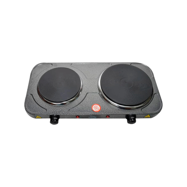 Cocina de Mesa Eléctrica Gris 2 Hornillas 2500W Jaguar
