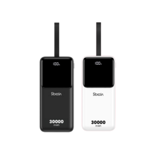PowerBank Carga Rápida de 30W Blanco/Negro Roccia