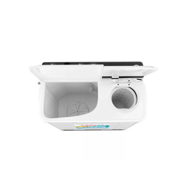 Lavadora Semiautomática de 8 kg con Panel Negro Omega