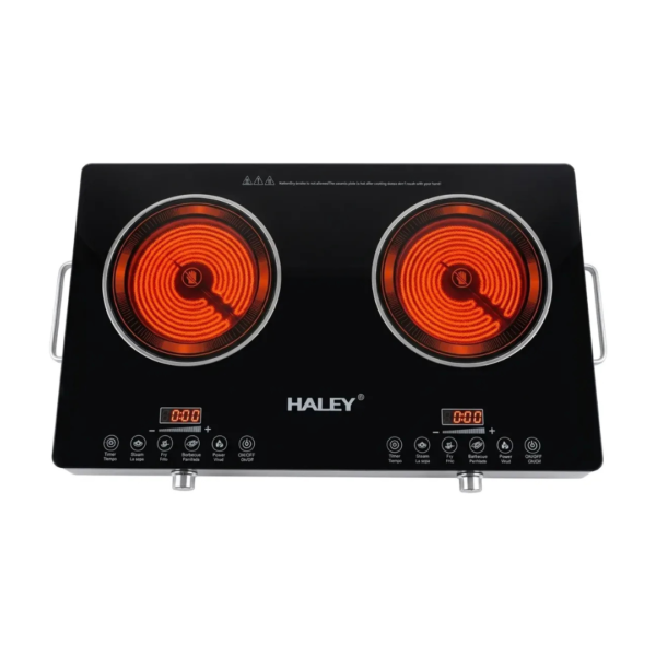 Cocina de Mesa Eléctrica de Infrarrojo 2 Hornillas Haley-Jaguar