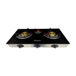 Cocina de Mesa a Gas de 3 Quemadores Roccia