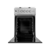 Cocina a Gas de 20" con Tapa de Vidrio Gris Omega