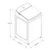 Lavadora Xpert Eco de Carga Superior con Impeller 20Kg Whirlpool