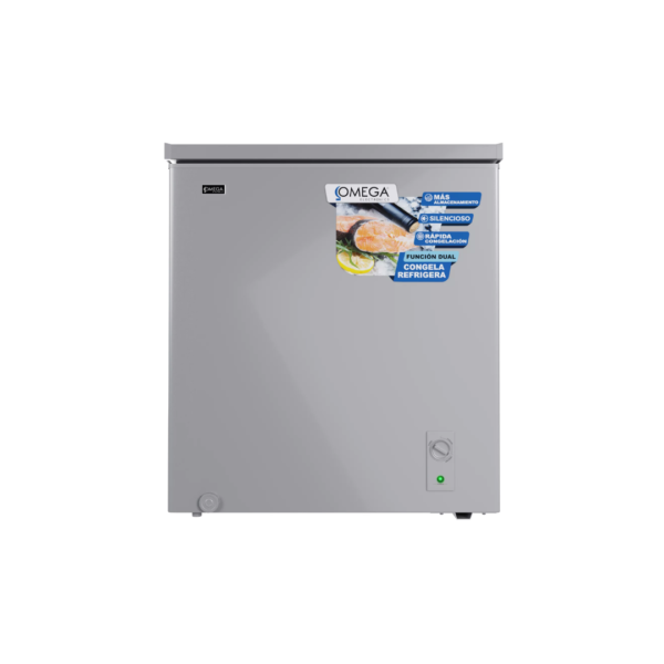 Congelador Horizontal de 198L Gris Omega