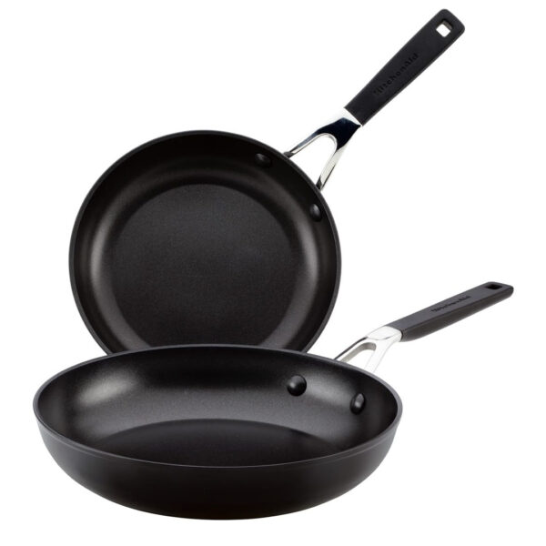 Set de Sartenes 8.25" + 10" de Aluminio Anodizado Duro KitchenAid
