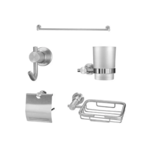 Set de Accesorios para Baño Satinado Quality Metal
