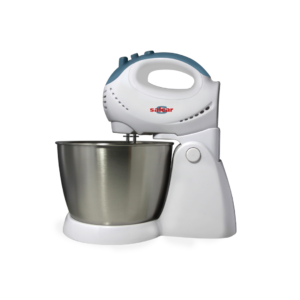 Batidora Pedestal con Bowl Acero Inoxidable de 5V Blanca Salcar