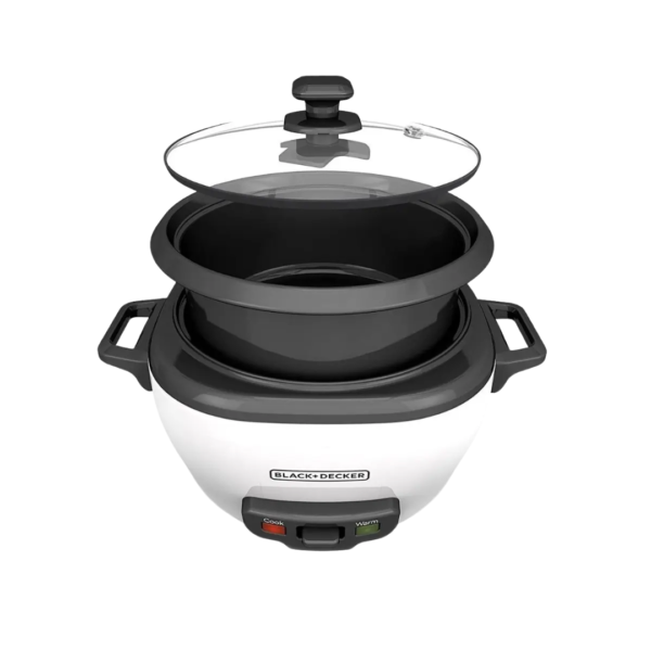 Arrocera Multiuso de 3 Tazas Blanca Black & Decker