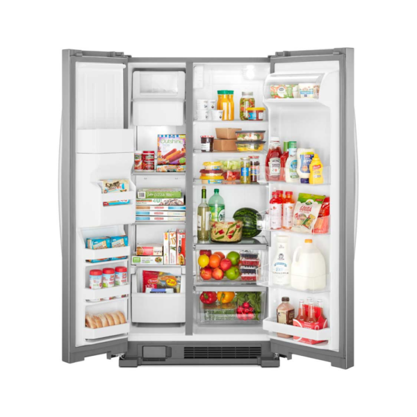 Nevera Side by Side de Acero 25 pies³ Dispensador Agua + Hielo Whirlpool