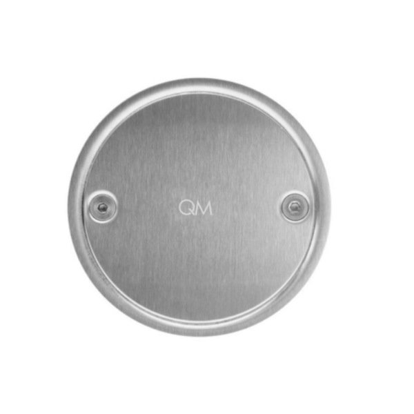 Centro de Piso Circular 10cm Satinado Quality Metal