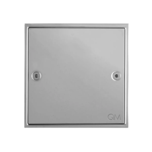 Centro de Piso Cuadrado Ria de 12×12cm Satinado Quality Metal