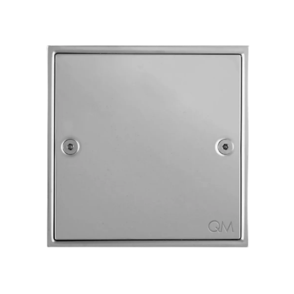 Centro de Piso Cuadrado Ria de 12×12cm Satinado Quality Metal