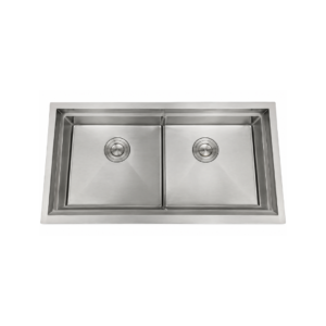 Fregadero de Doble Tina Bajo Cubierta 82x45x23cm Frinox