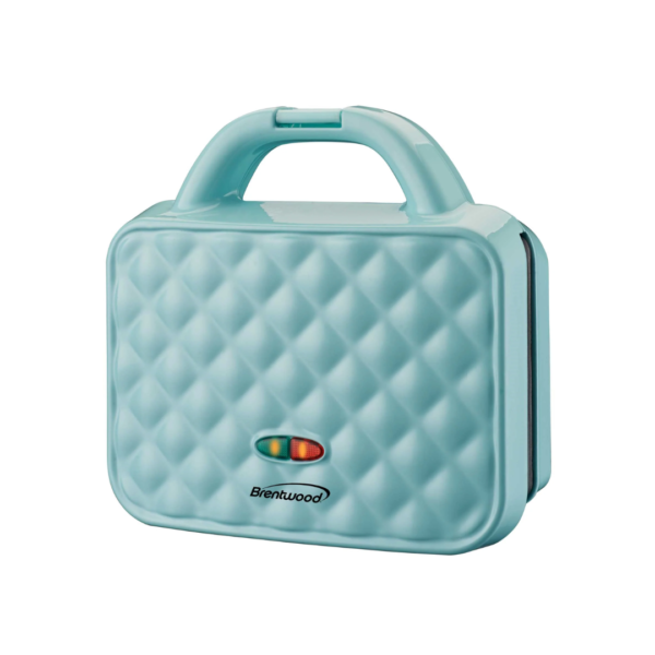 Wafflera Doble Antiadherente Azul Brentwood