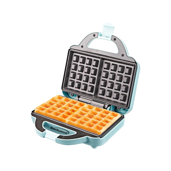 Wafflera Doble Antiadherente Azul Brentwood