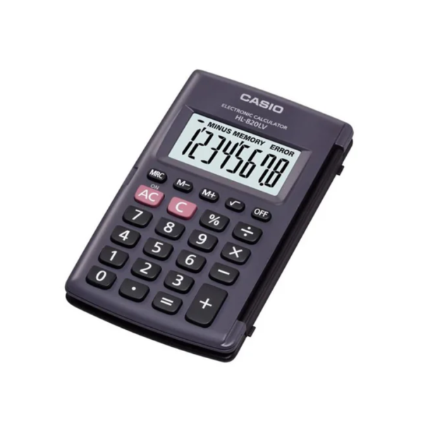 Calculadora de Bolsillo con Tapa Protectora de 8 Dígitos Negra Casio